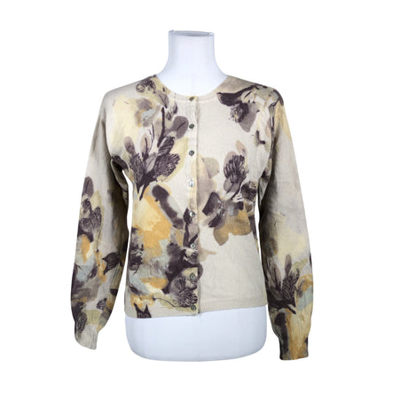 Naisten Benetton - Neuletakki, koko 40 - Beige ()