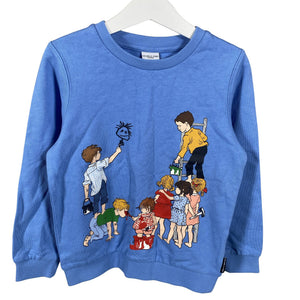 Unisex Polarn O. Pyret - Collegepaita, koko 104 - 110 - Sininen (1)