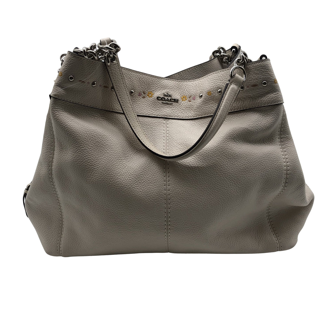 Naisten Coach - Käsilaukku, koko Maxi - Beige (1)