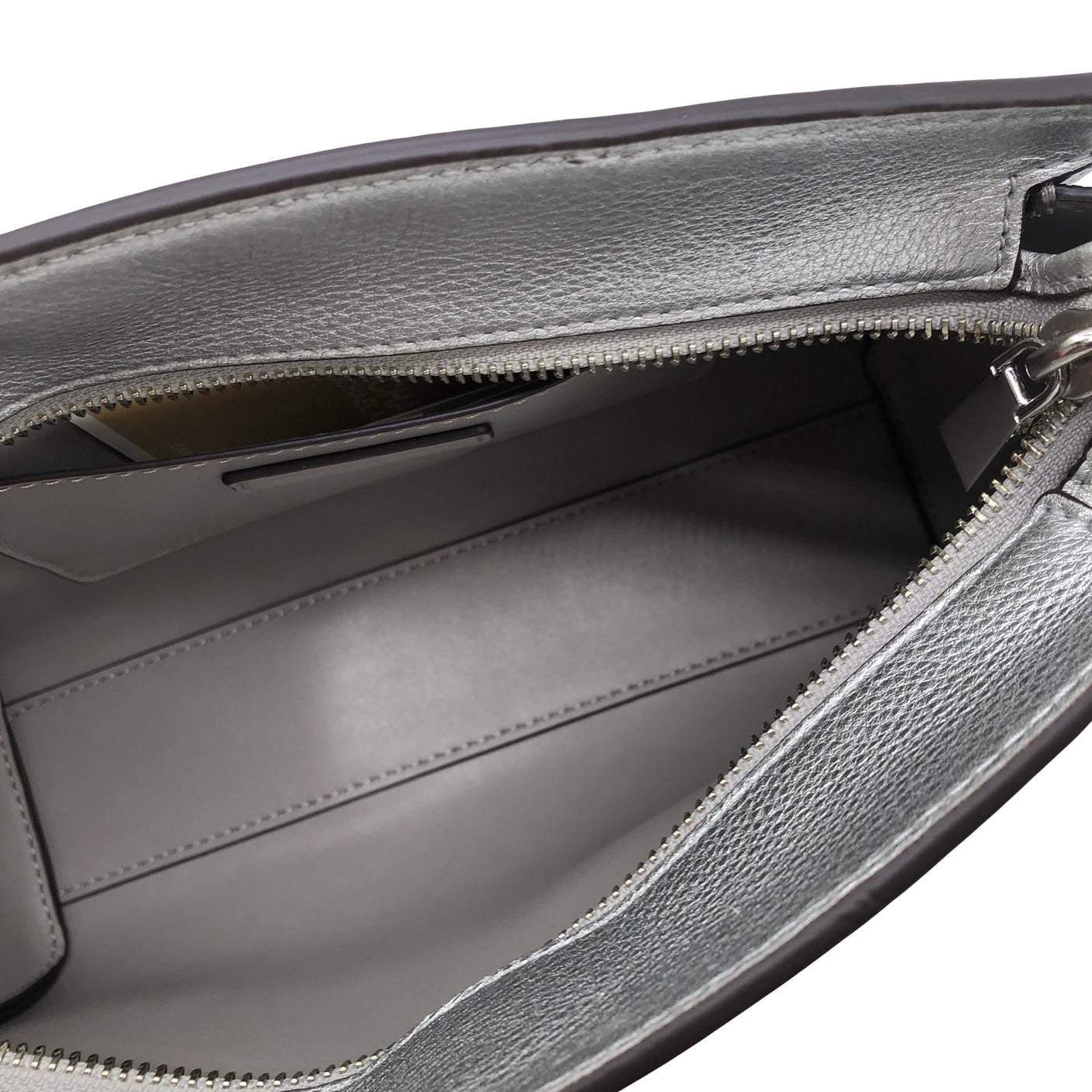 Naisten Michael Kors - Olkalaukku, koko Mini - Hopea (4)