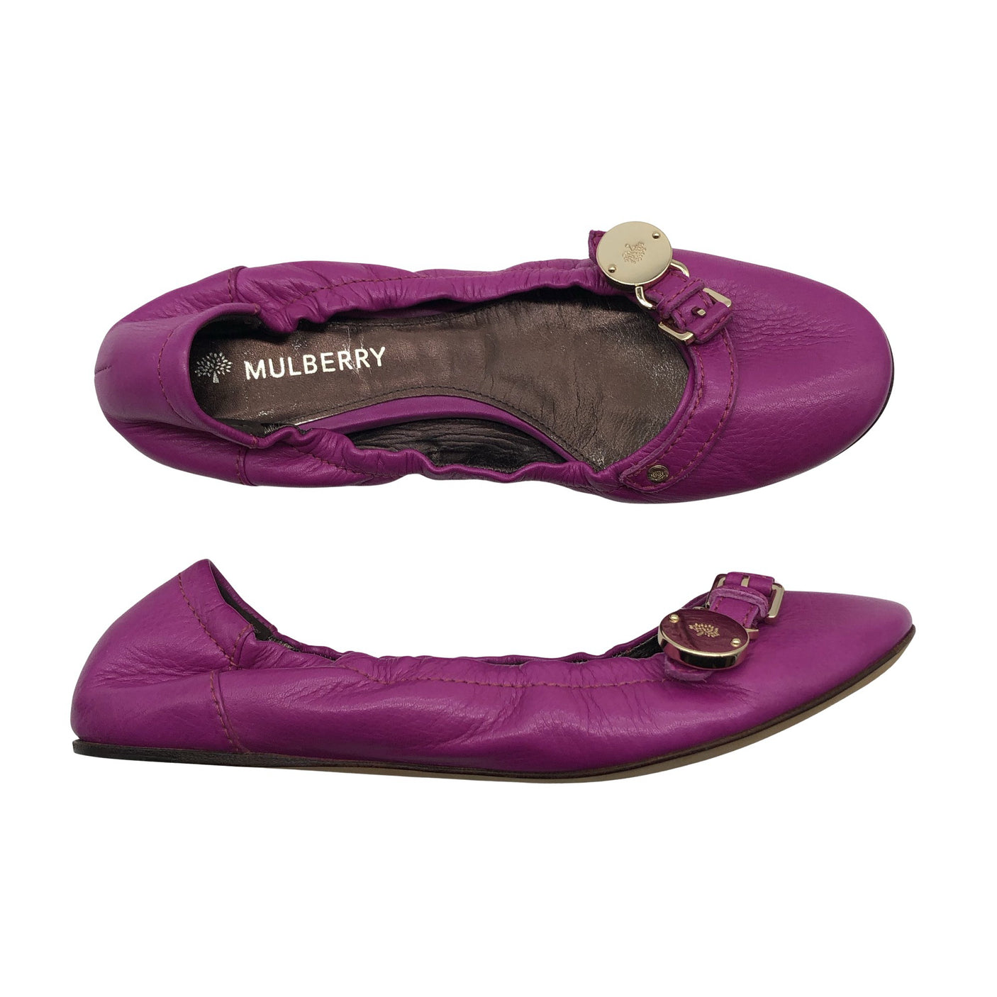 Naisten Mulberry - Ballerinat, koko 38 - Violetti (1)