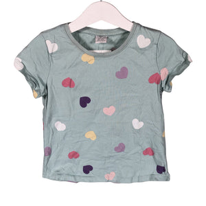 Unisex Lindex - T-paita, koko 104 - 110 - Turkoosi (1)