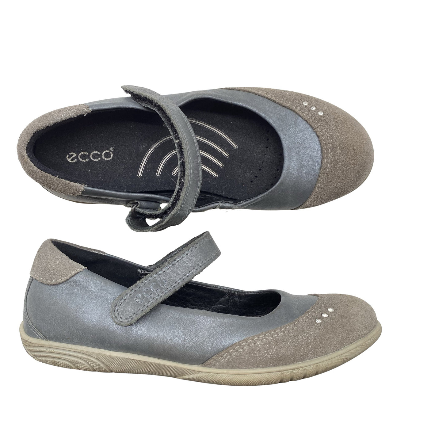 Tyttöjen Ecco - Ballerinat, koko 30 - Harmaa (1)
