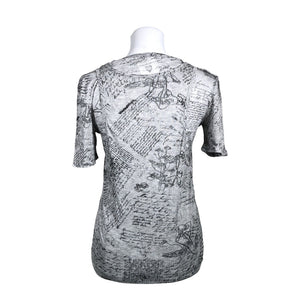Naisten Desigual - T-paita, koko 38 - Harmaa (2)