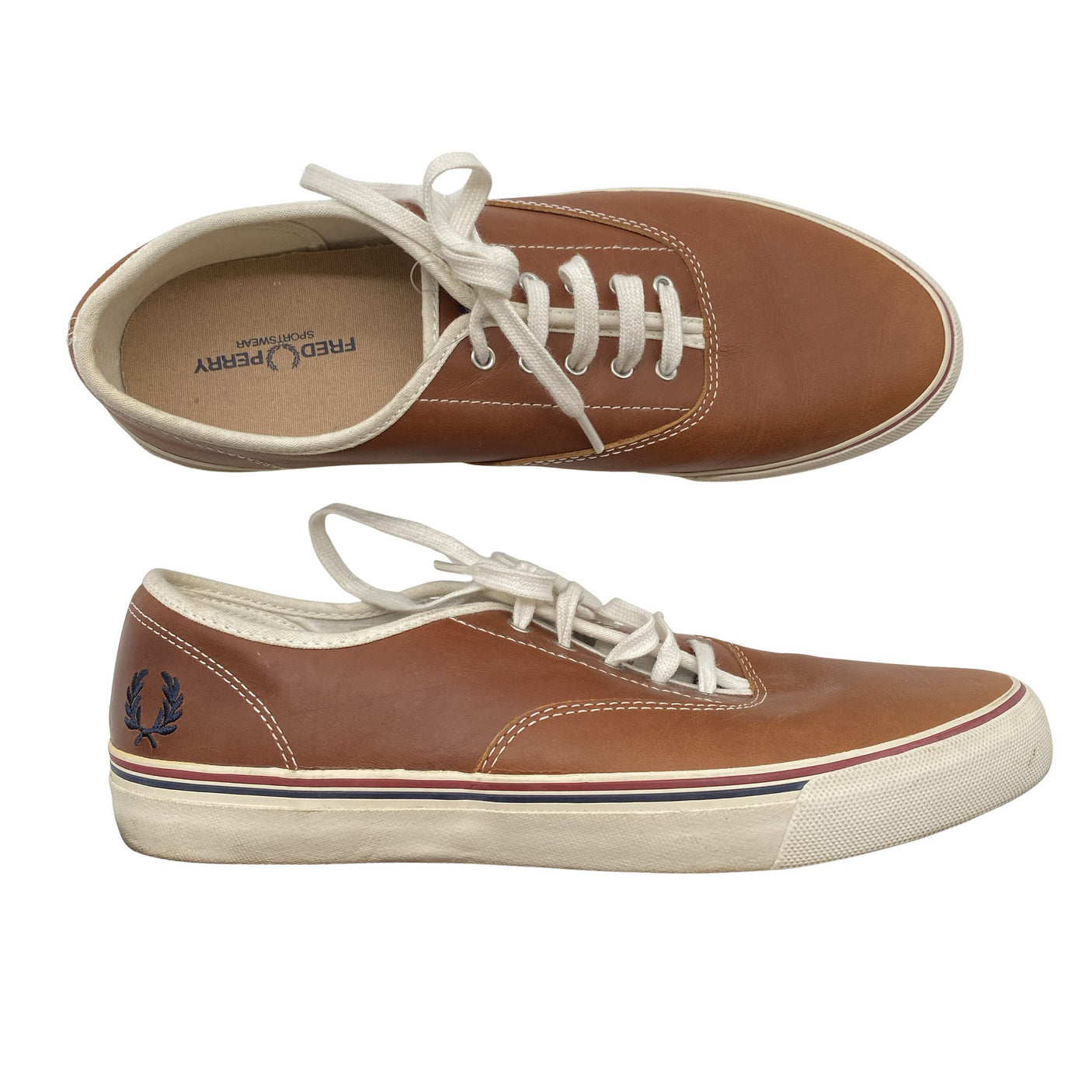 Miesten Fred Perry - Tennarit, koko 42 - Ruskea (1)