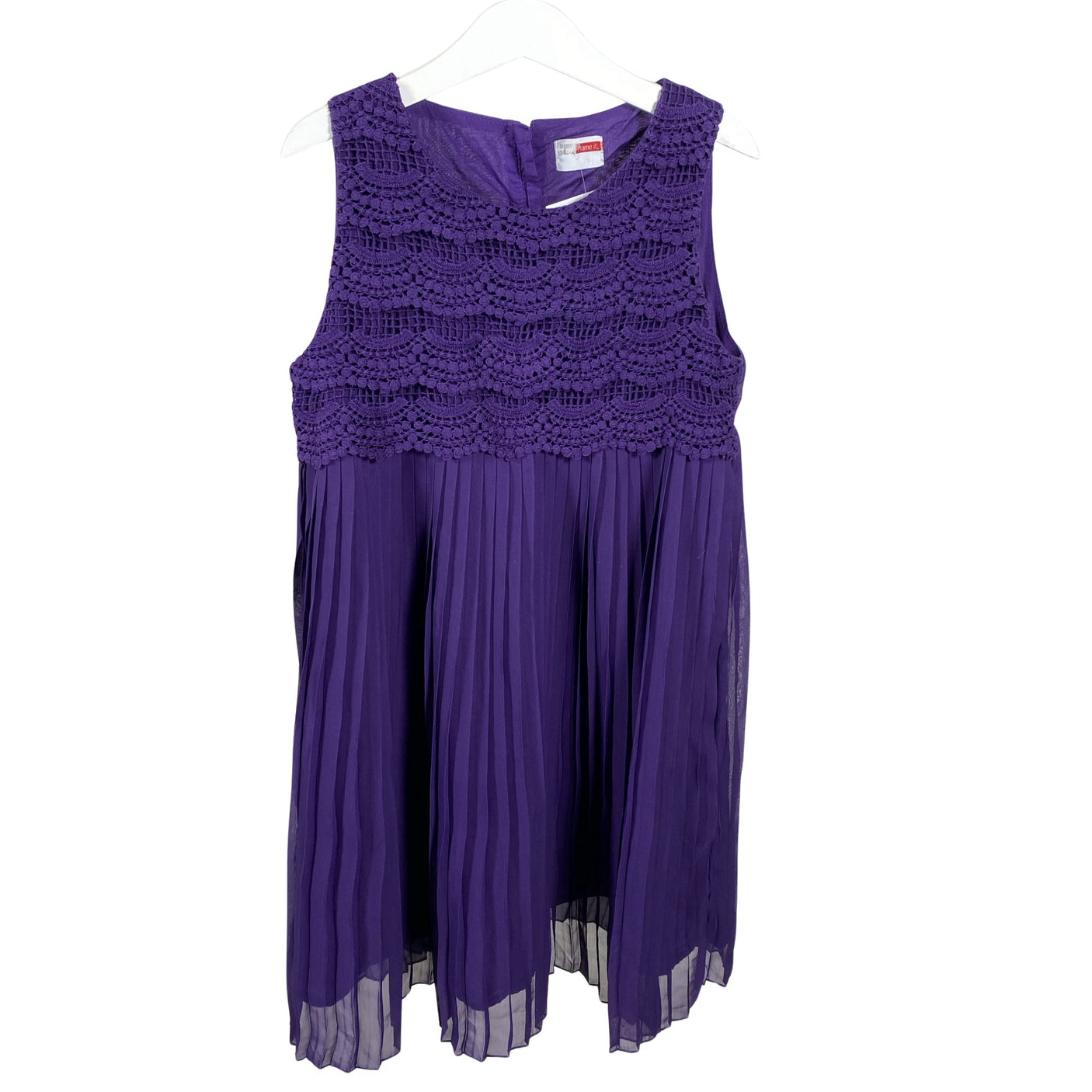 Tyttöjen Name It - Juhlamekko, koko 134 - 140 - Violetti (1)