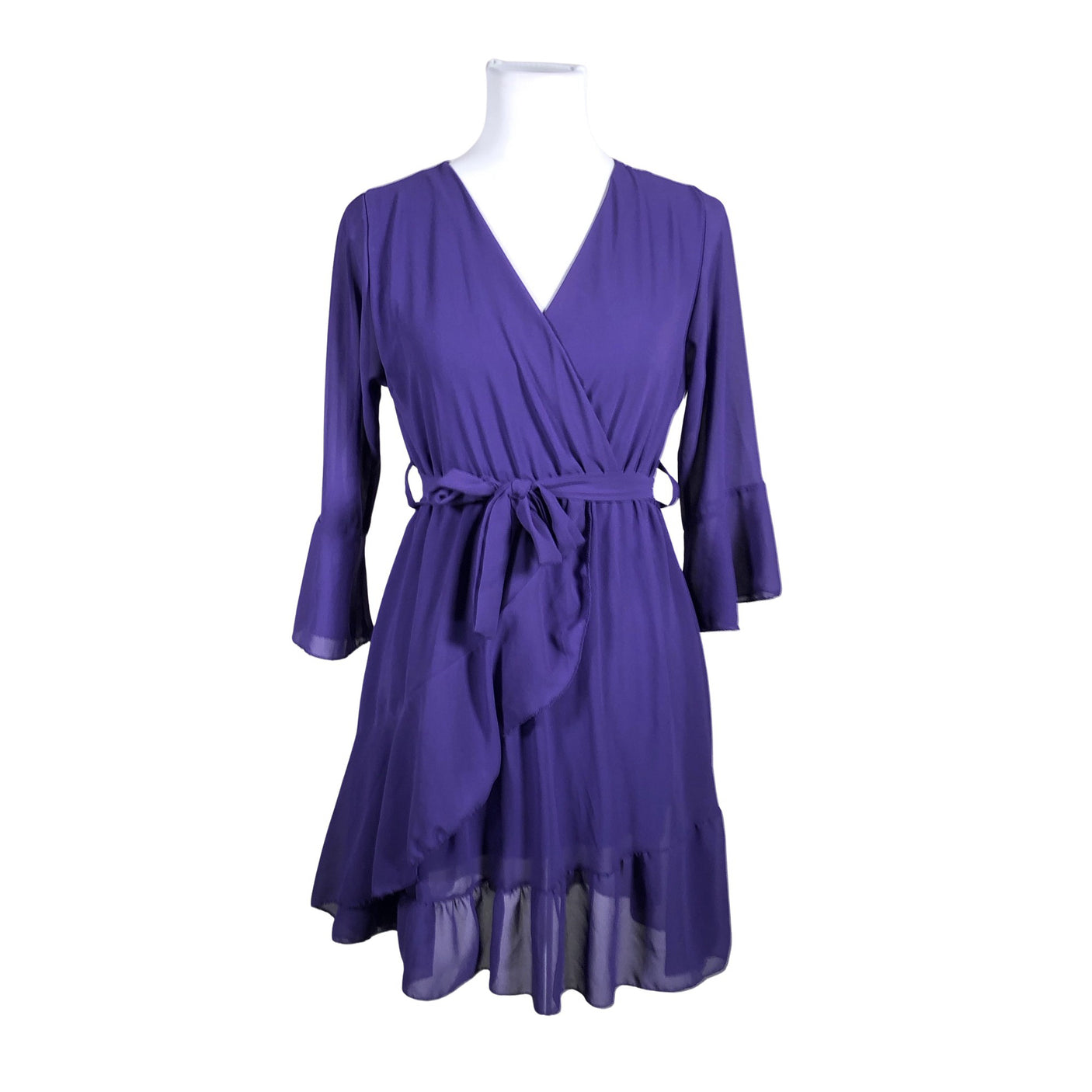 Naisten New Collection - Sifonkimekko, koko 34 - Violetti (1)