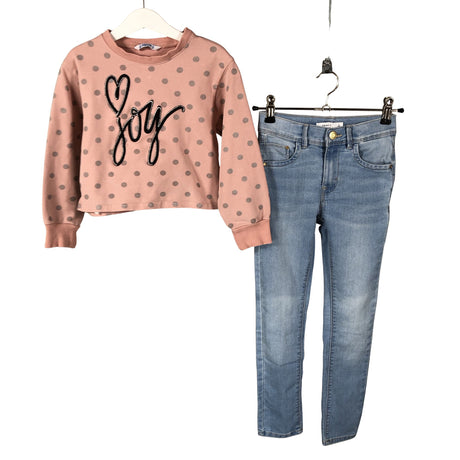 Tyttöjen Mayoral - Collegepaita, koko 116 - 122 - Vaaleanpunainen ()