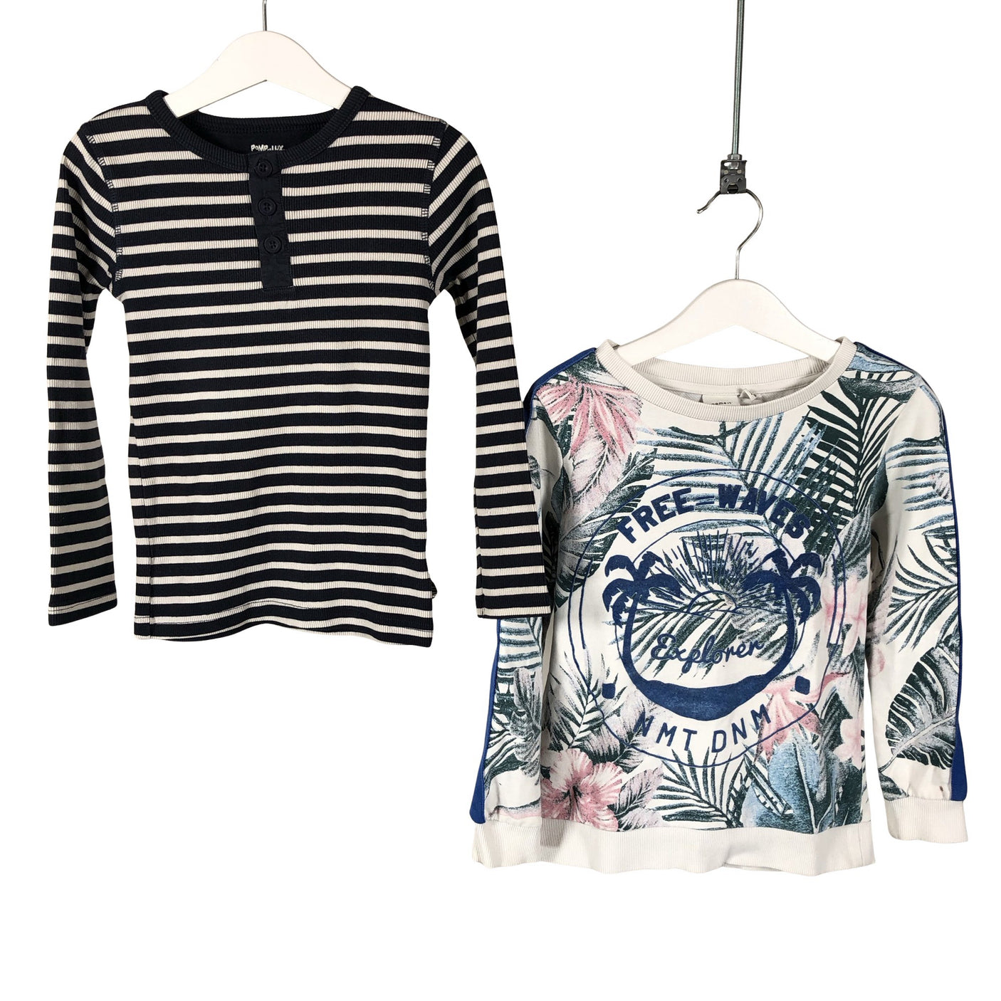 Unisex POMPdeLUX - Trikoopaita, koko 110 - 116 - Sininen (1)