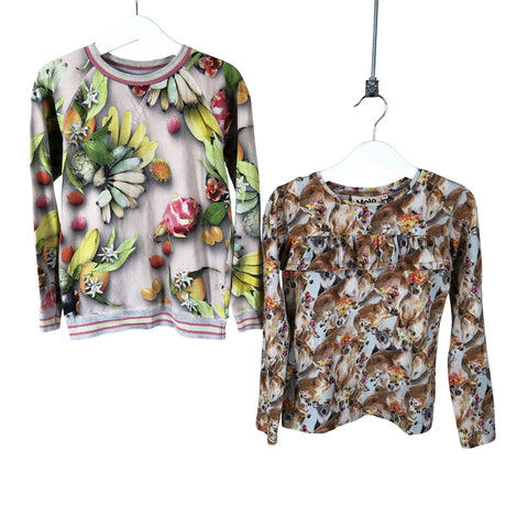 Tyttöjen Molo Kids - Trikoopaita, koko 116 - 122 - Harmaa ()