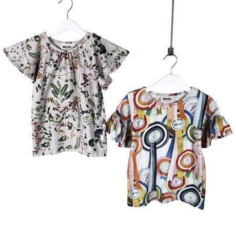 Tyttöjen Molo Kids - T-paita, koko 116 - 122 - Beige ()