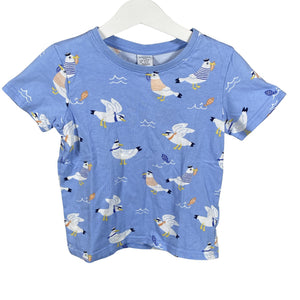 Unisex Lindex - T-paita, koko 110 - 116 - Vaaleansininen (1)