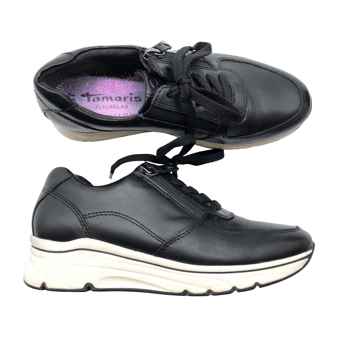 Naisten Tamaris - Tennarit, koko 37 - Musta (1)