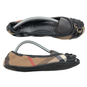 Naisten Burberry - Ballerinat, koko 38 - Musta (2)