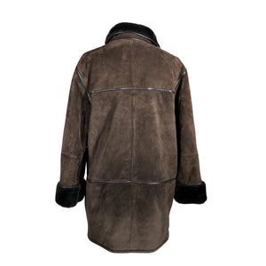 Naisten Saki - Nahkatakki, koko 36 - Ruskea (3)