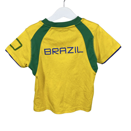 Poikien Soc - Urheilupaita, lyhyet hihat, koko 110 - 116 - Keltainen (2)