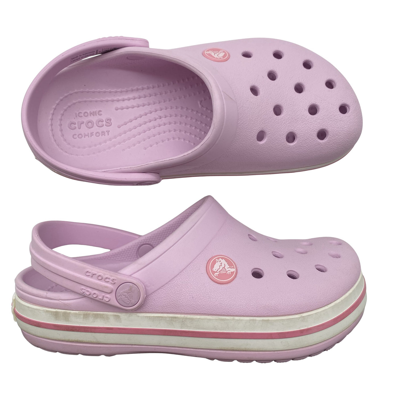 Tyttöjen Crocs - Pistokkaat, koko 30 - Vaaleanpunainen (1)