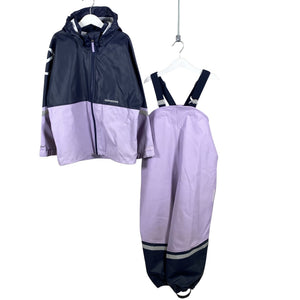 Tyttöjen Didriksons - Sadeasu, koko 128 - 134 - Violetti (1)