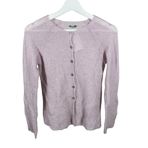 Tyttöjen Benetton - Neuletakki, koko 158 - 164 - Violetti (1)