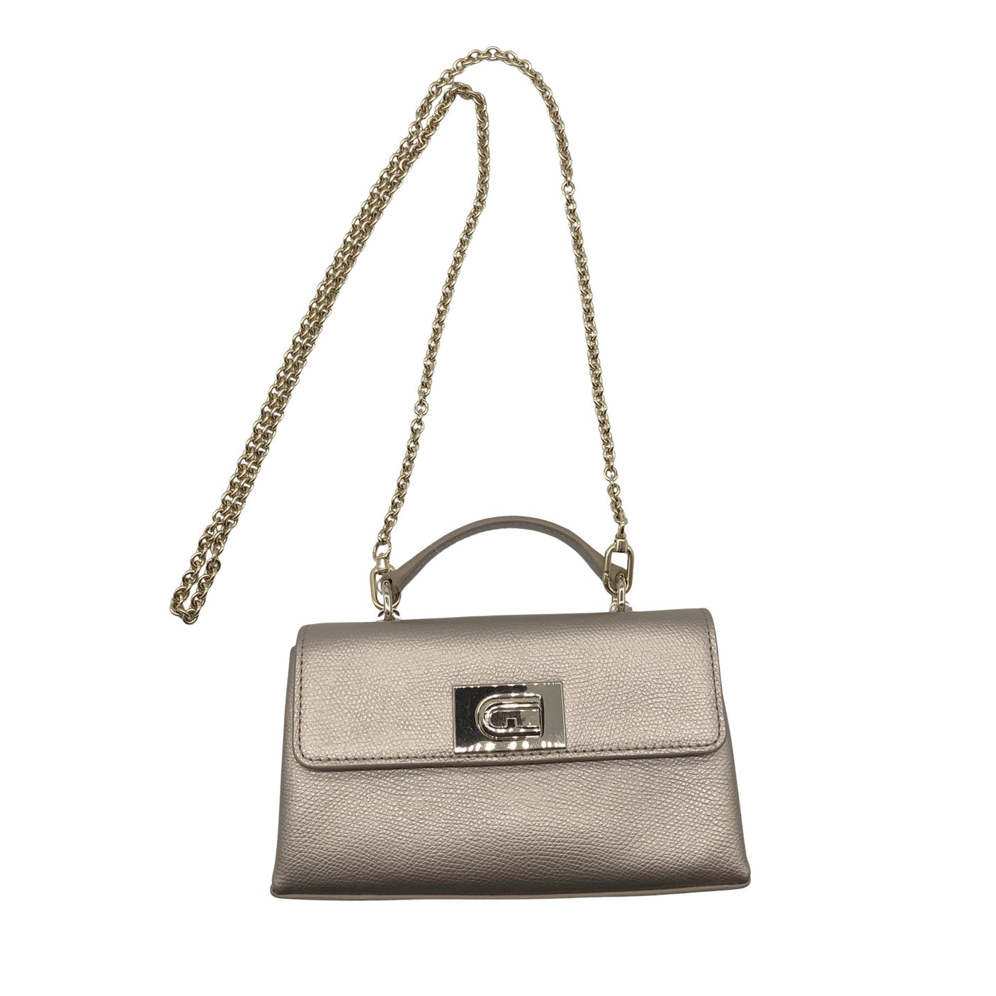 Naisten Furla - Olkalaukku, koko Mini - Hopea (2)