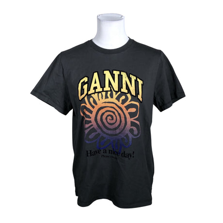 Naisten Ganni - T-paita, koko 38 - Harmaa ()