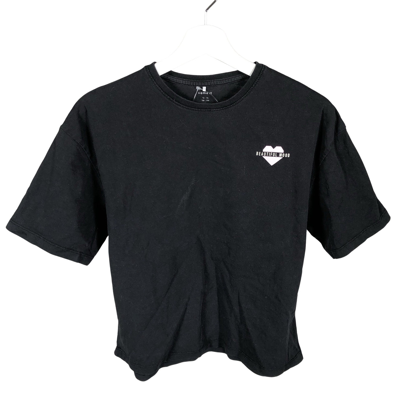 Unisex Name It - T-paita, koko 158 - 164 - Musta (1)