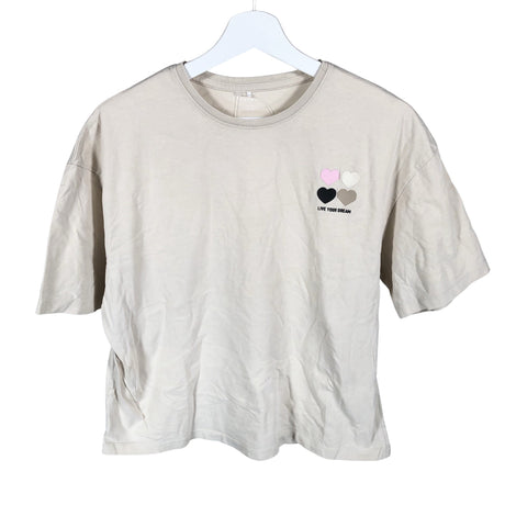 Unisex Name It - T-paita, koko 158 - 164 - Beige ()