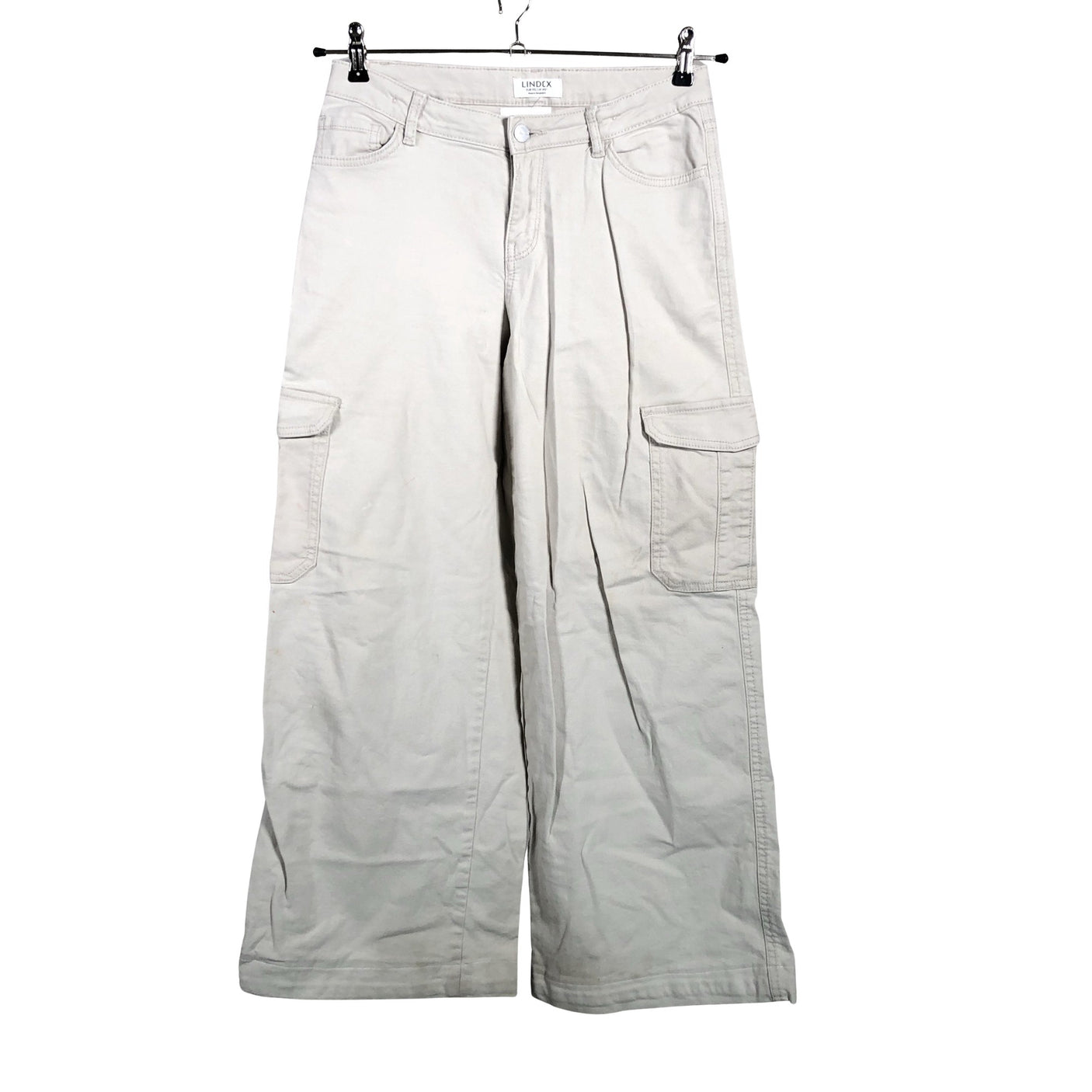 Tyttöjen Lindex - Farkut, koko 164 - 170 - Beige (1)