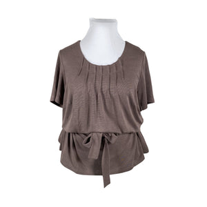 Naisten Atelier Goldner Schnitt - T-paita, koko 42 - Ruskea (1)