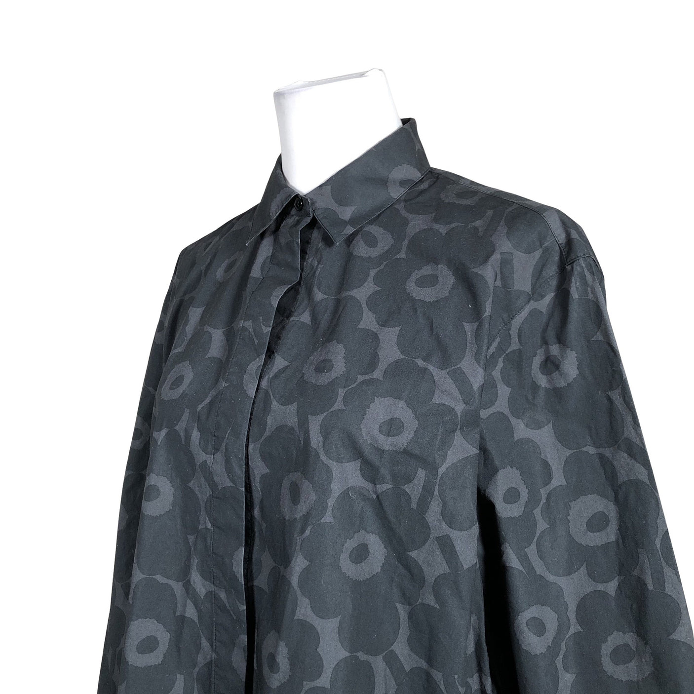 Naisten Marimekko - Kauluspaita, koko 34 - Musta (2)
