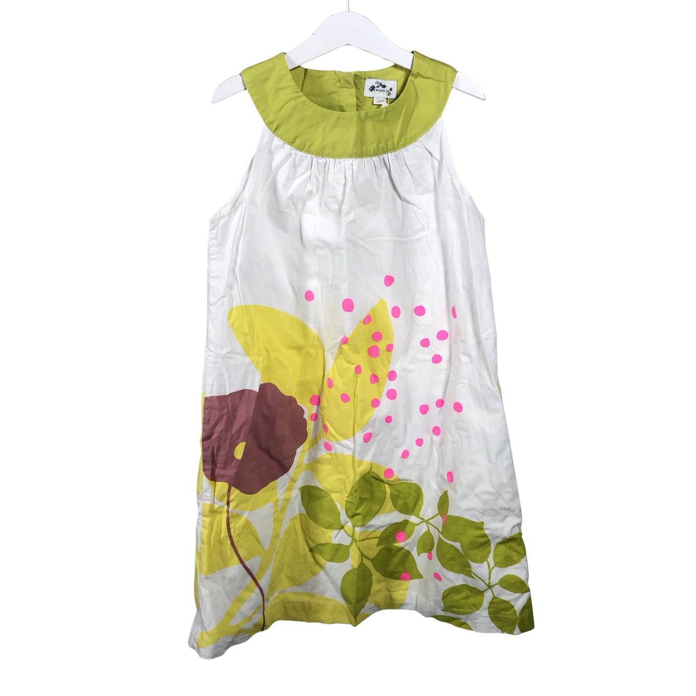 Tyttöjen Atelier - Kangasmekko, koko 134 - 140 - Valkoinen (1)