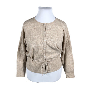Naisten Cream - Neuletakki, koko 40 - Beige (2)