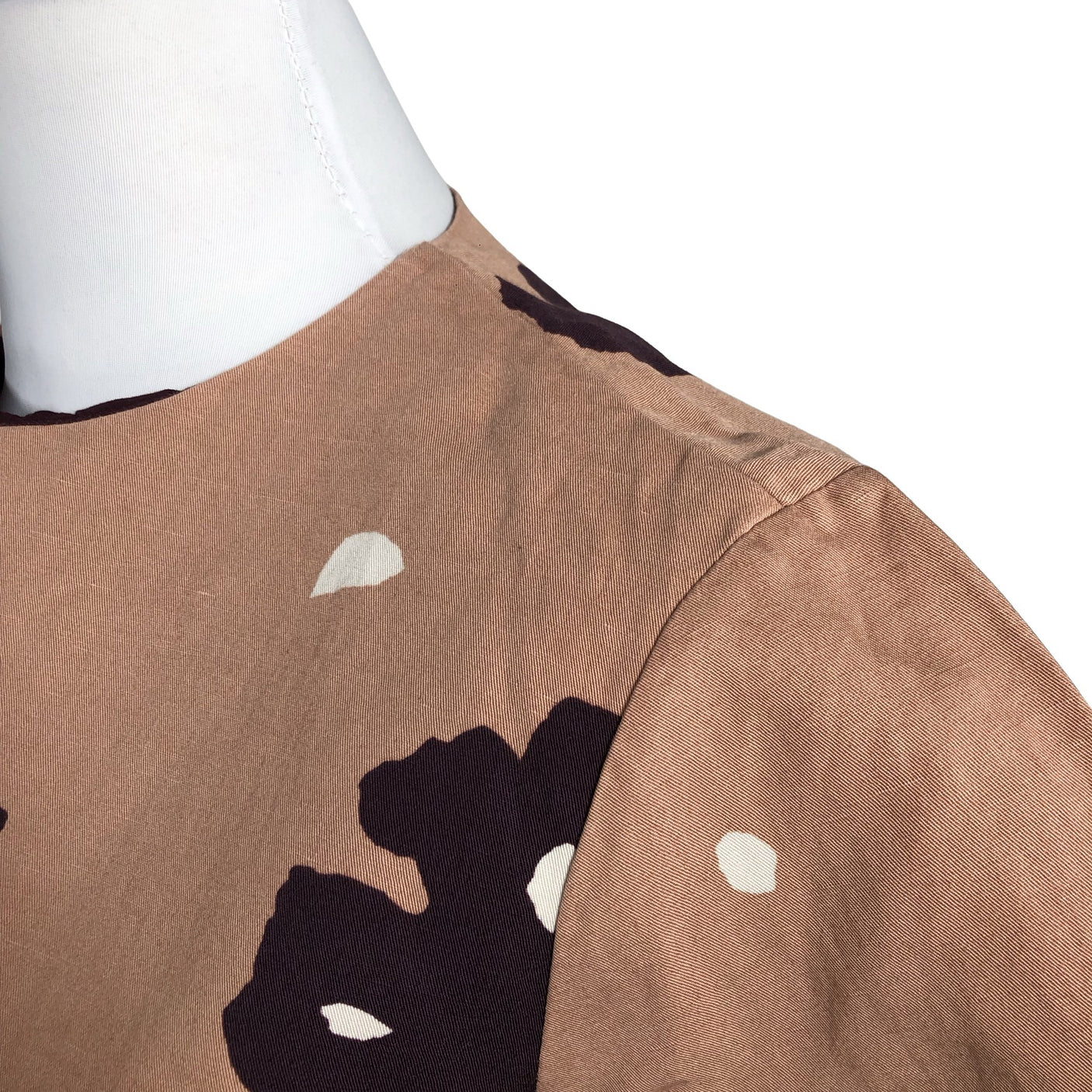 Naisten Marimekko - Lyhythihainen pusero, koko 40 - Beige (2)
