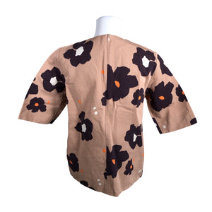 Naisten Marimekko - Lyhythihainen pusero, koko 40 - Beige (3)