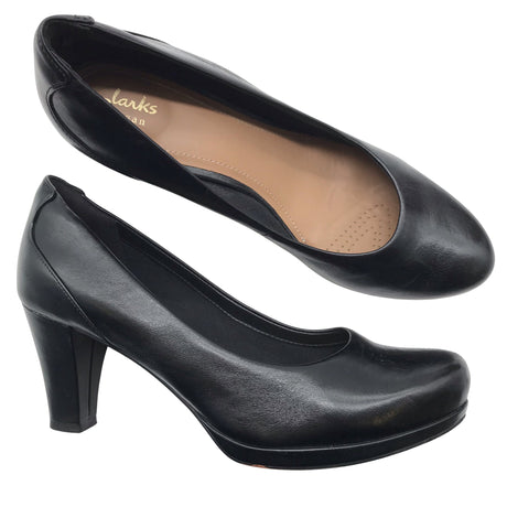 Naisten Clarks - Korkokengät, koko 39 - Musta (2)