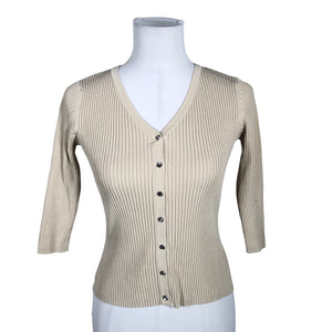 Naisten August Silk - Neuletakki, koko 36 - Beige (2)