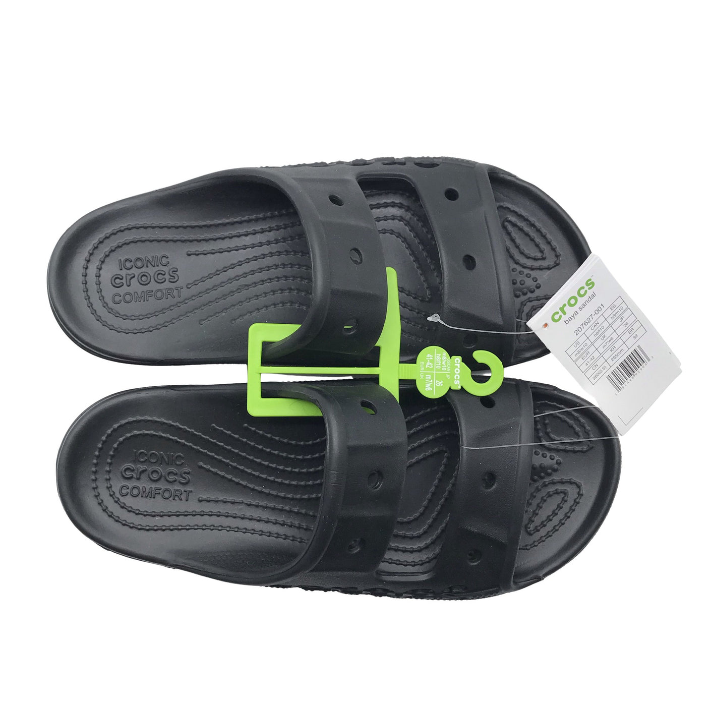 Unisex Crocs - Sandaalit, koko 41 - Musta (2)