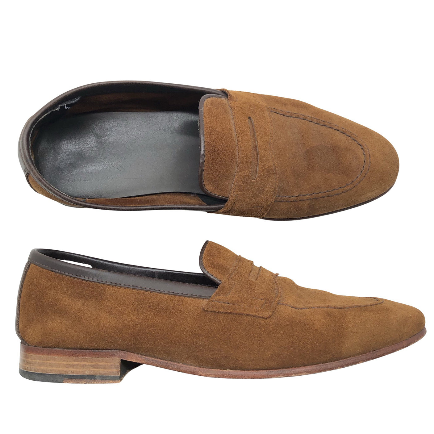 Miesten Loake - Loaferit, koko 42 - Ruskea (2)