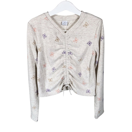 Tyttöjen Lindex - Trikoopaita, koko 134 - 140 - Beige ()