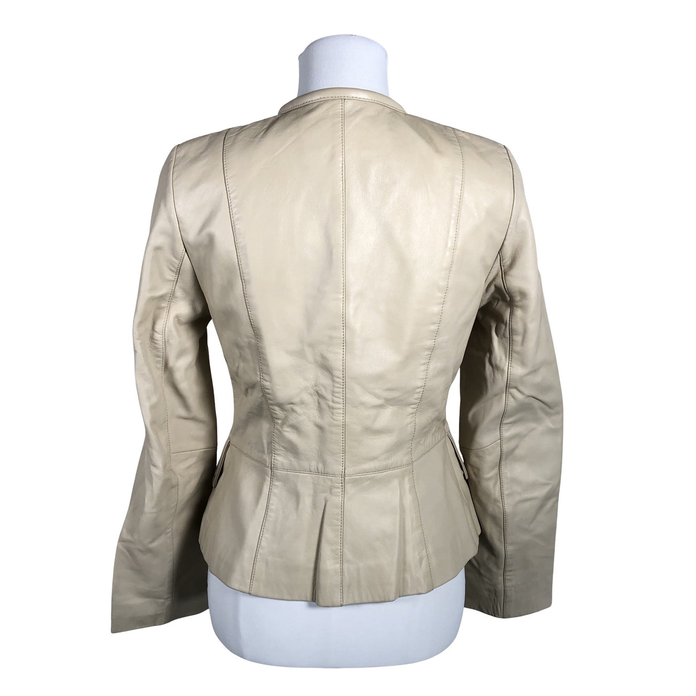 Naisten Andiata - Nahkatakki, koko 36 - Beige (4)