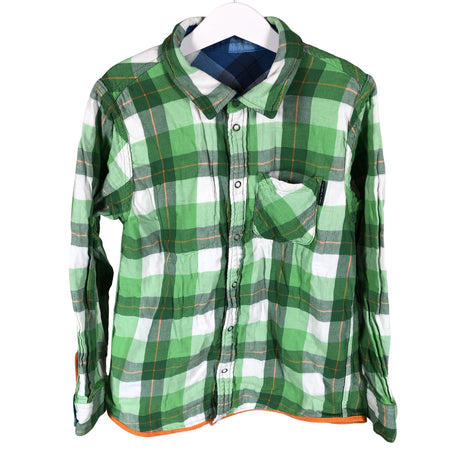 Unisex Polarn O. Pyret - Flanellipaita, koko 134 - 140 - Vihreä ()