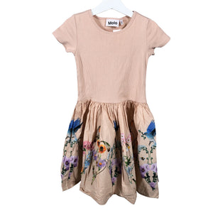 Tyttöjen Molo Kids - Kangasmekko, koko 122 - 128 - Vaaleanpunainen (1)