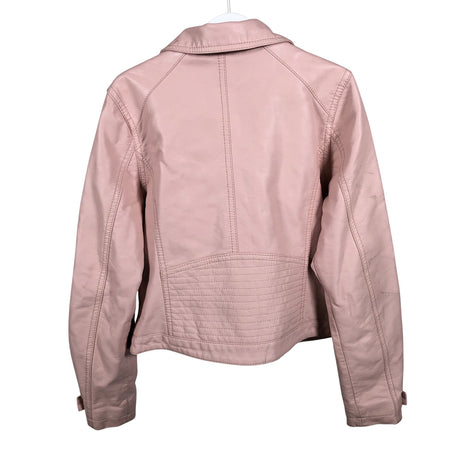 Tyttöjen Lindex - Nahkatakki, koko 140 - 146 - Vaaleanpunainen (2)