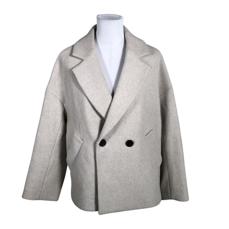 Naisten Lindex - Villakangastakki, koko 34 - Beige ()