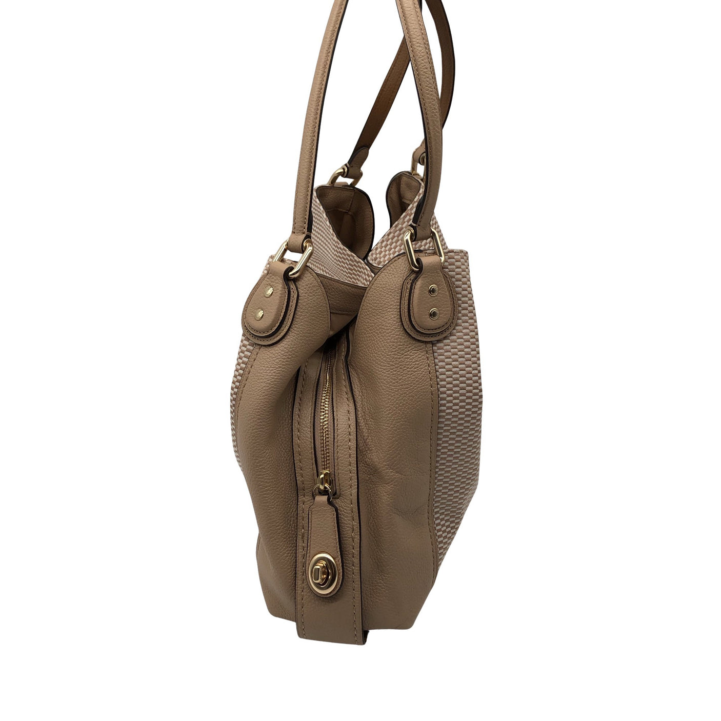 Naisten Coach - Käsilaukku, koko Midi - Beige (3)