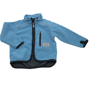 Unisex Polarn O. Pyret - Windfleecetakki, koko 68 - 74 - Turkoosi (2)