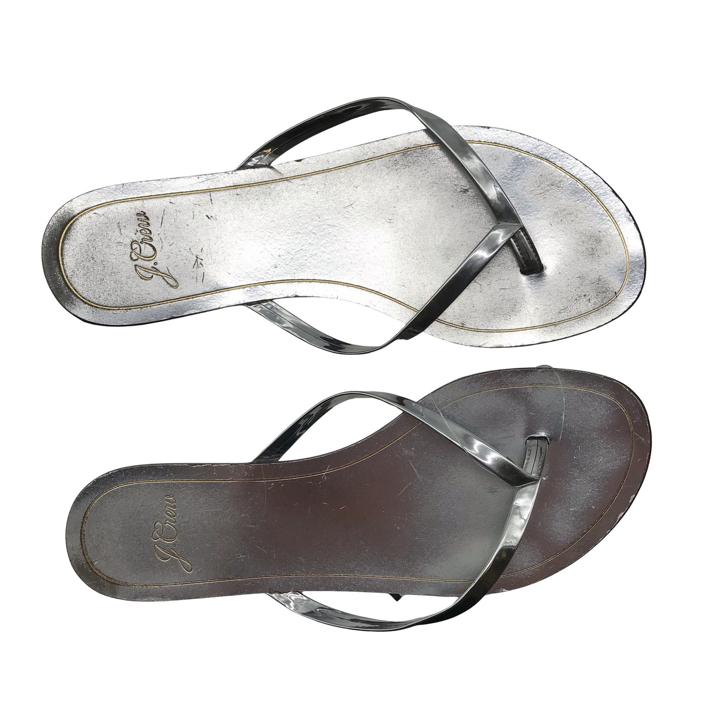 Naisten J.Crew - Sandaalit, koko 39 - Hopea (2)