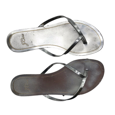 Naisten J.Crew - Sandaalit, koko 39 - Hopea (2)
