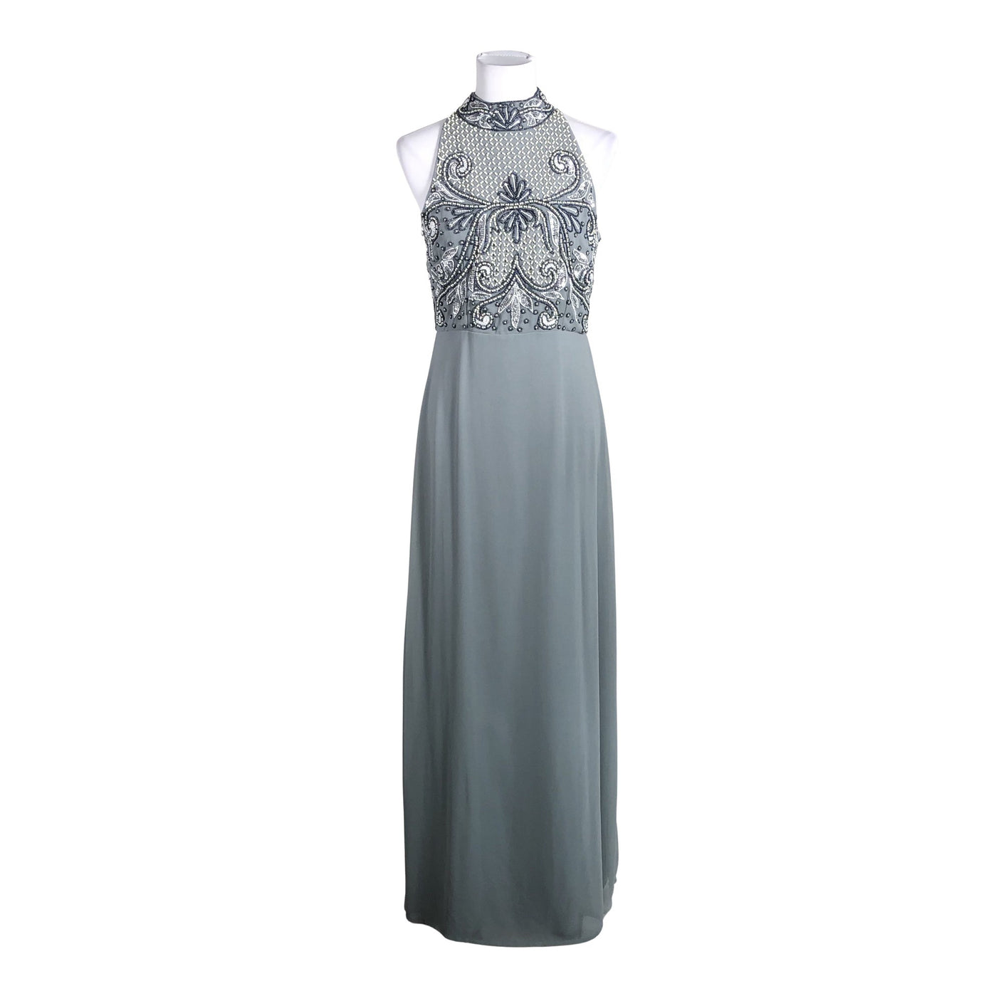 Naisten Lace & Beads - Juhlamekko, koko 40 - Harmaa (1)