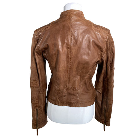 Naisten Hugo Boss - Nahkatakki, koko 40 - Ruskea (2)